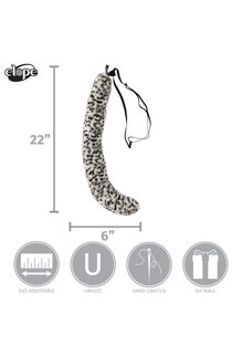 elope Deluxe Snow Leopard Plush Tail