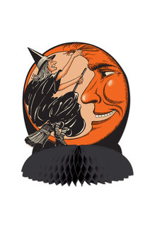Vintage Halloween: Witch & Moon Centerpiece