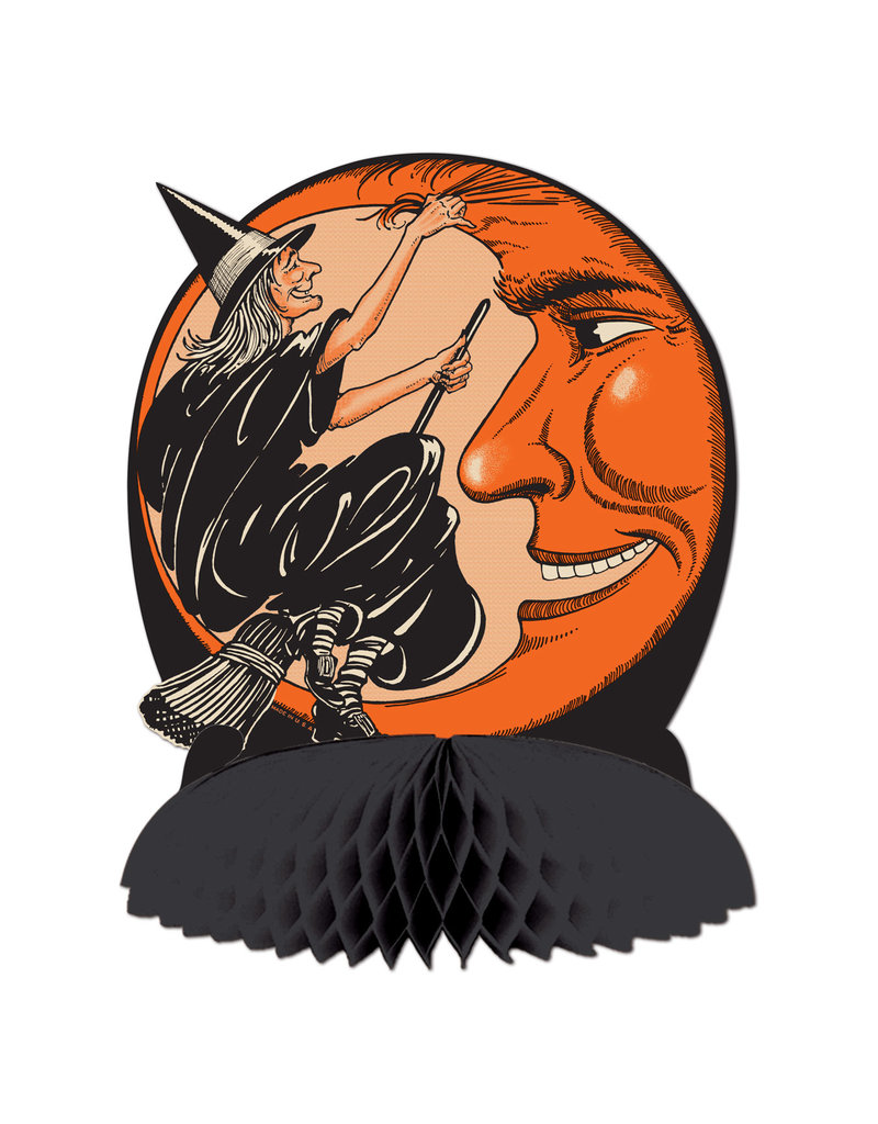 Vintage Halloween: Witch & Moon Centerpiece