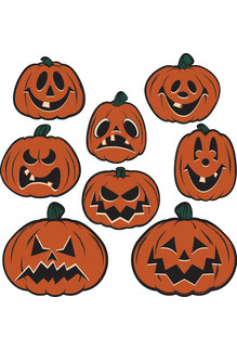 Vintage Halloween: Pumpkin Cutouts (8pk.)