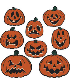 Vintage Halloween: Pumpkin Cutouts (8pk.)