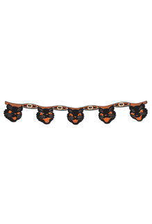 Vintage Halloween: Jointed Cat Streamer (7"x4')