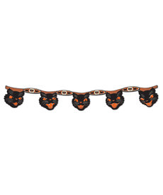 Vintage Halloween: Jointed Cat Streamer (7"x4')