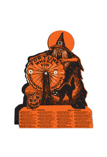 Vintage Halloween: Witch Fortune Wheel Game