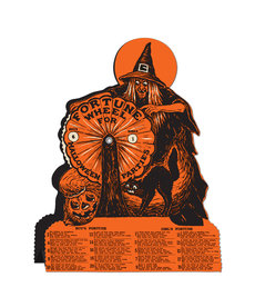Vintage Halloween: Witch Fortune Wheel Game