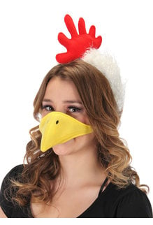 elope Chicken Plush Headband & Beak Kit