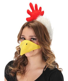 elope Chicken Plush Headband & Beak Kit