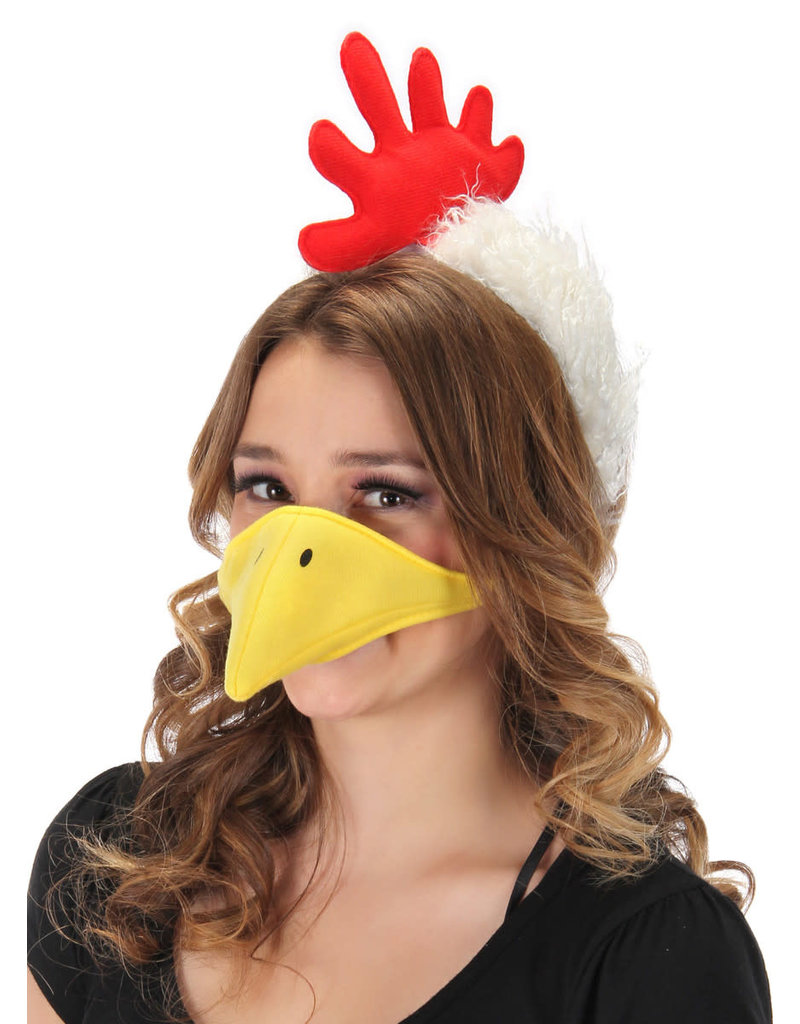 elope Chicken Plush Headband & Beak Kit