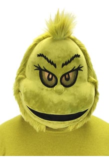 elope Dr. Seuss The Grinch Plush Mouth Mover Mask