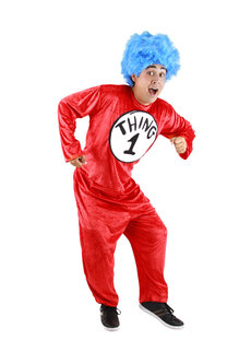 elope Men's Dr. Seuss The Cat in the Hat Thing 1&2 Costume
