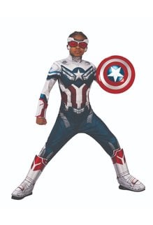 Rubies Costumes Kids Deluxe Captain America Costume (The Falcon and the Winter Soldier)
