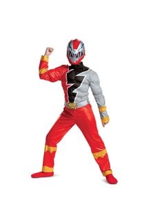 Disguise Costumes Boy's Red Power Ranger with Muscles (Dino Fury)