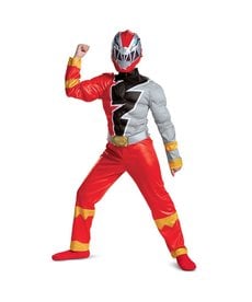 Disguise Costumes Boy's Red Power Ranger with Muscles (Dino Fury)