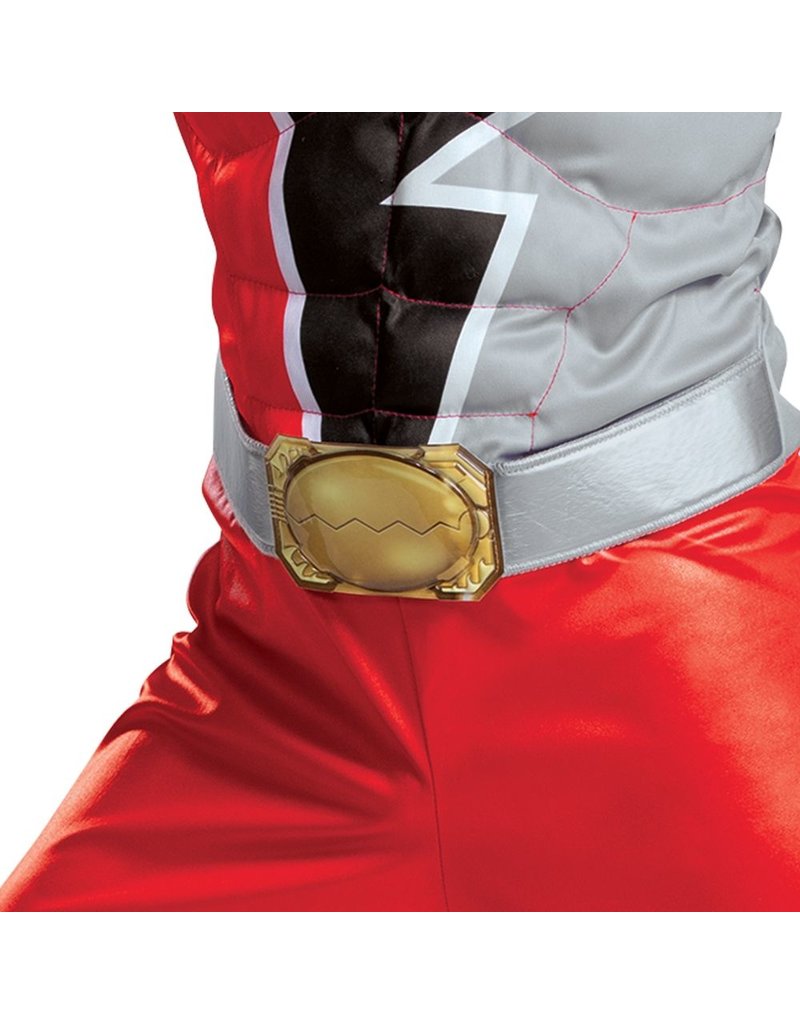 Disguise Costumes Boy's Red Power Ranger with Muscles (Dino Fury)