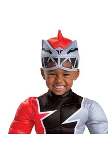 Disguise Costumes Toddler Red Power Ranger with Muscles (Dino Fury)