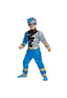 Disguise Costumes Toddler Blue Power Ranger with Muscles (Dino Fury)