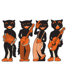 Vintage Halloween: Scat Cat Band Cutouts (4pk.)