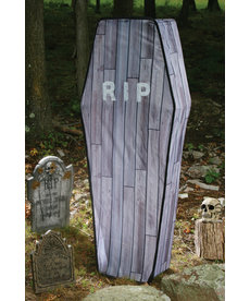 5' Collapsible Coffin with Wood Finish