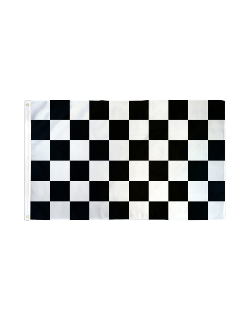 Waterproof Flag (3x5Ft) - Race Black & White Checkered