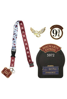 Harry Potter Hogwarts Express Lapel Pins & Lanyard Box Set