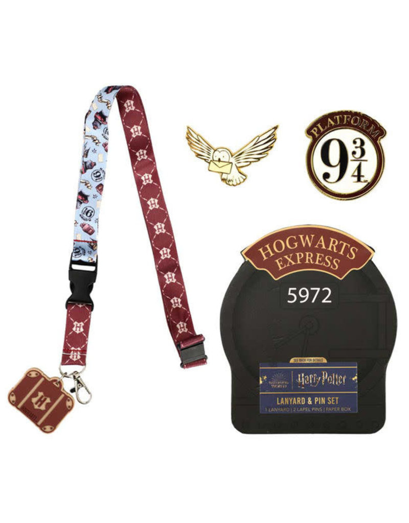 Harry Potter Hogwarts Express Lapel Pins & Lanyard Box Set