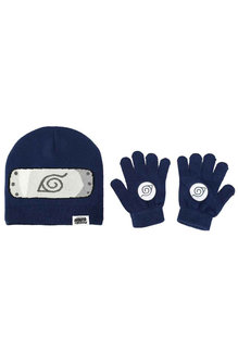 Naruto Hidden Leaf Village Youth Beanie & Gloves Combo