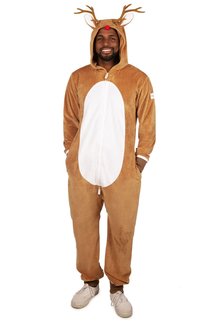 Adult Christmas Onesie Pajamas: Reindeer