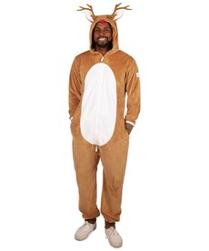 Adult Christmas Onesie Pajamas: Reindeer