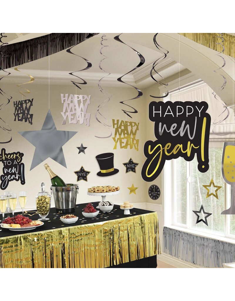 Amscan New Years Giant Room Decorating Kit (28pcs.)