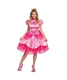 Disguise Costumes Women's Deluxe Princess Peach Costume