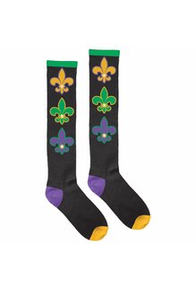 Amscan Adult Mardi Gras Light-Up Knee Socks