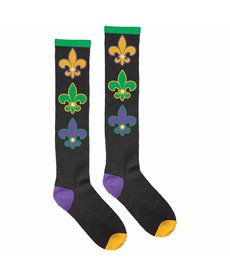Amscan Adult Mardi Gras Light-Up Knee Socks
