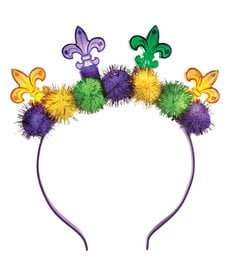 Amscan Mardi Gras Light-Up Fleur De Lis Headband