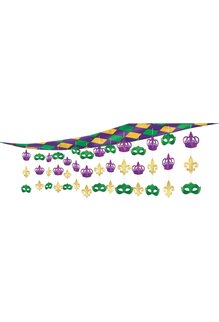 Amscan Mardi Gras Ceiling Decoration (12"x10')