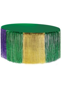 Amscan 15' Mardi Gras Table Fringe Decor