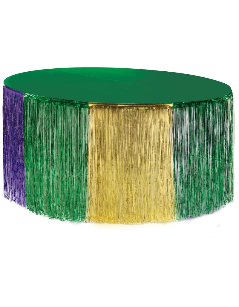 Amscan 15' Mardi Gras Table Fringe Decor