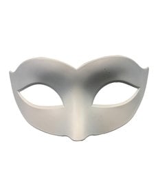 Blank Masquerade Mask: White