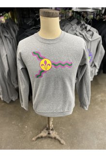 St. Louis Mardi Gras Flag Crewneck