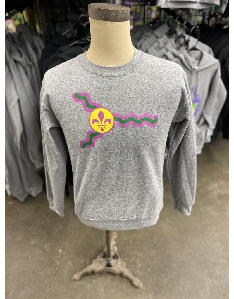 St. Louis Mardi Gras Flag Crewneck