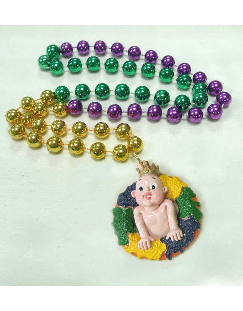 Specialty Beads - Mardi Gras King Cake Baby