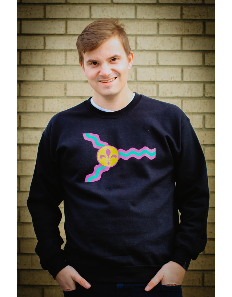 St. Louis Mardi Gras Flag Crewneck
