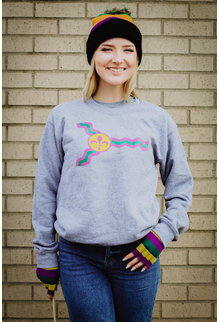 St. Louis Mardi Gras Flag Crewneck