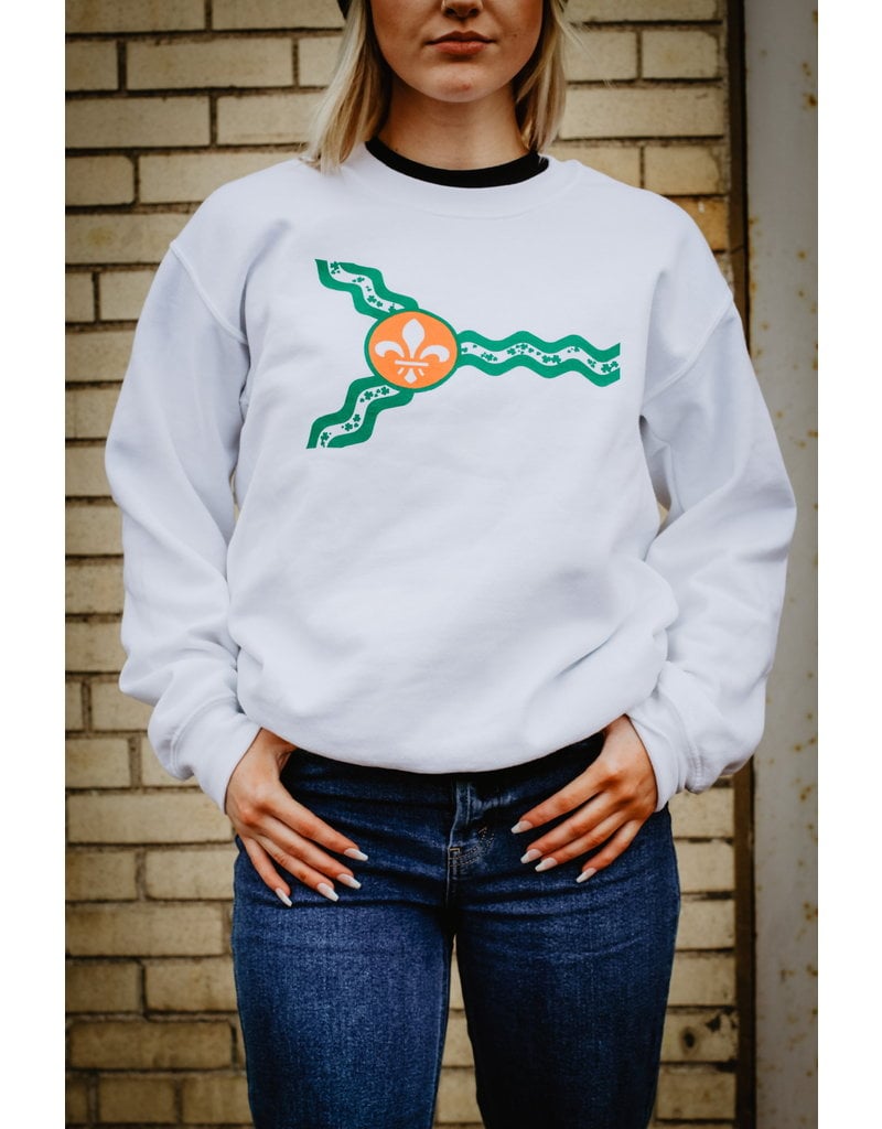 Saint Louis Flag St. Patrick's Day Crewneck