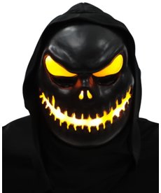 Light-Up Skull Yellow Mask