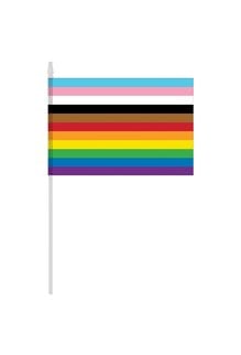 Handheld Rainbow Flag