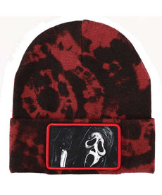 Ghost Face Sublimated Patch Tie Dye Beanie