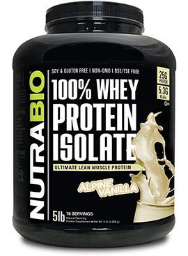 NutraBio Nutrabio Whey Protein Isolate 5Ib