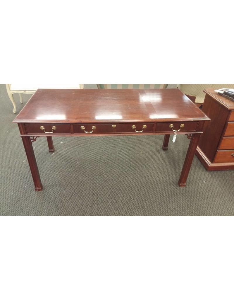 Office Desk Wood 3 Drawers Long Width No Back 2059 Antiques