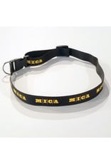 MICA Dog Collar (black with yellow logo)