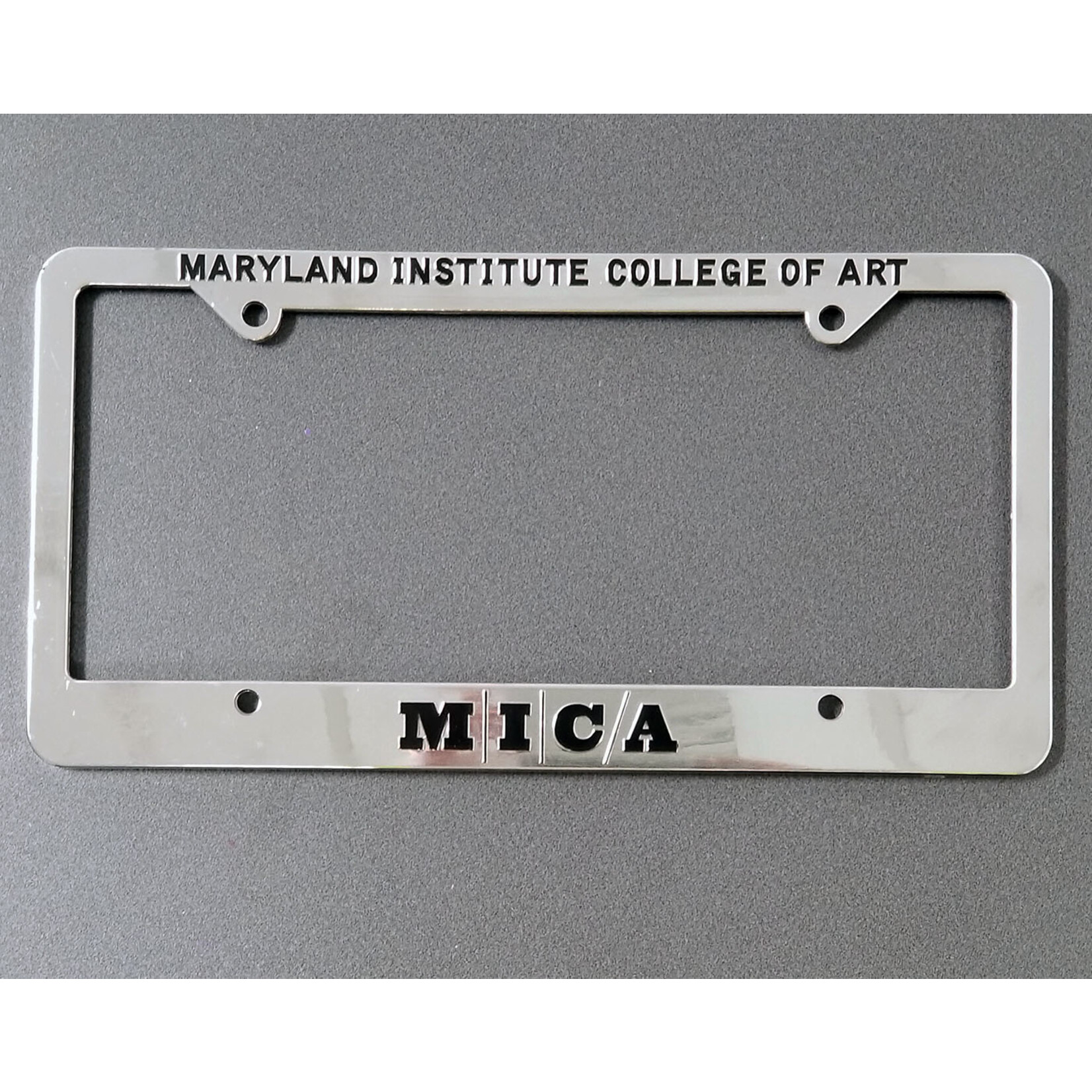 MICA Chrome Plastic License Frame